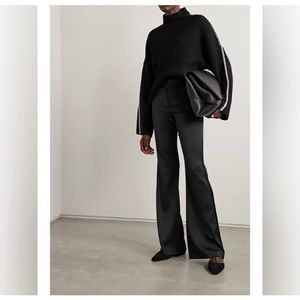 ALICE + OLIVIA Deanna stretch duchesse-satin straight-leg pants Size 8 NWT